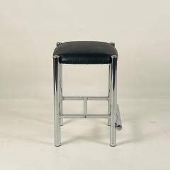 Modernist Cal Style Chrome Counter Stools Set of 4 - 3729020