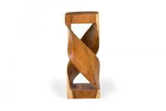 Modernist Carved Wooden Pedestal Table - 4670229