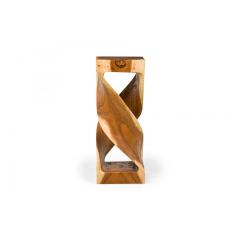 Modernist Carved Wooden Pedestal Table - 4709512