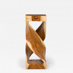Modernist Carved Wooden Pedestal Table - 4709549