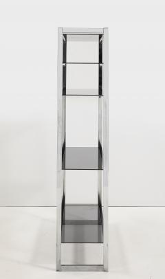 Modernist Chrome and Smoked Glass Etagere 1965 United States - 3482603