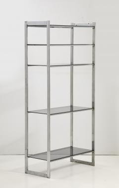 Modernist Chrome and Smoked Glass Etagere 1965 United States - 3482604