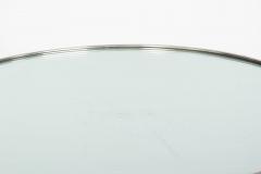 Modernist Chromed and Mirrored Gueridon Side Table - 4502910