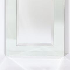 Modernist Custom Two Tier Rectangular Mirror w Beveled Detailing - 3600125
