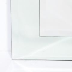 Modernist Custom Two Tier Rectangular Mirror w Beveled Detailing - 3600171