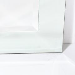 Modernist Custom Two Tier Rectangular Mirror w Beveled Detailing - 3600180