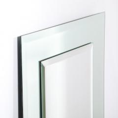 Modernist Custom Two Tier Rectangular Mirror w Beveled Detailing - 3600244
