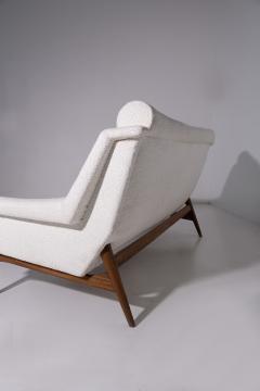 Modernist Danish vintage sofa in white boucl  - 3669065