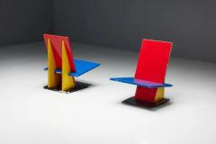 Modernist De Stijl Inspired Lounge Chairs Netherlands 1960s - 3747077