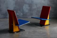 Modernist De Stijl Inspired Lounge Chairs Netherlands 1960s - 3747143