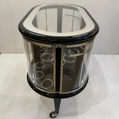 Modernist Ebonized Bar Cart Italy 1950s - 4451336