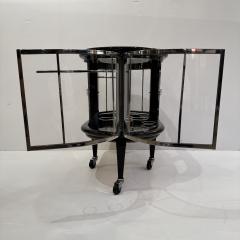 Modernist Ebonized Bar Cart Italy 1950s - 4451340