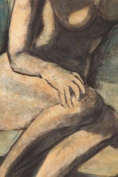 Modernist Female Nude Oil on Canvas - 414821