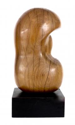 Modernist French Abstract Carved Wood Sculpture - 893522