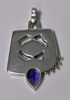 Modernist Gaia Goddess of Earth inspired Pendant - 1132937