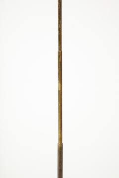 Modernist Gilt Bronze Floor Lamp with Copper Accents Italy 1980s - 3144662