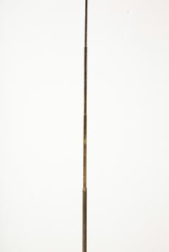 Modernist Gilt Bronze Floor Lamp with Copper Accents Italy 1980s - 3144666