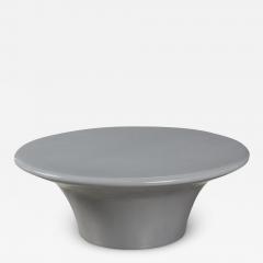 Modernist Grey Lacquer Curvilinear Sculptural Cocktail Table - 3706529