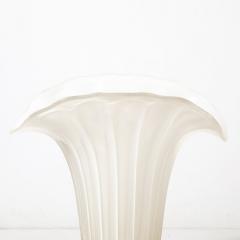 Modernist Hand Blown Murano Pearlescent Glass Vase w 24 Karat Gold Flecks - 4266091