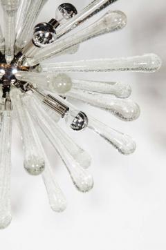 Modernist Handblown Murano Glass Sputnik Chandelier with Chrome Fittings - 4233408