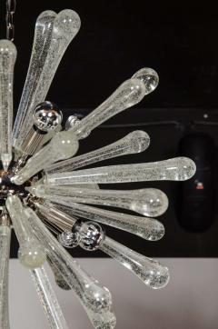 Modernist Handblown Murano Glass Sputnik Chandelier with Chrome Fittings - 4233411