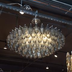 Modernist Handblown Murano Smoked Glass Polyhedral with Chromed Fittings - 1561057