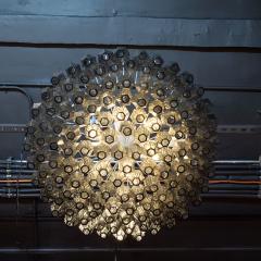 Modernist Handblown Murano Smoked Glass Polyhedral with Chromed Fittings - 1561058