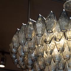 Modernist Handblown Murano Smoked Glass Polyhedral with Chromed Fittings - 1561060