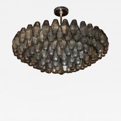 Modernist Handblown Murano Smoked Glass Polyhedral with Chromed Fittings - 1563266