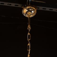 Modernist Handblown Murano Smoked Honey Glass Sputnik with Brass Fittings - 1559985