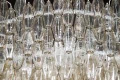 Modernist Handblown Smoked Murano Glass Polyhedral Chandelier - 1580666
