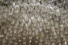Modernist Handblown Smoked Murano Glass Polyhedral Chandelier - 1580668