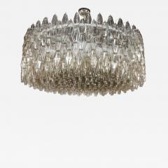 Modernist Handblown Smoked Murano Glass Polyhedral Chandelier - 1582715