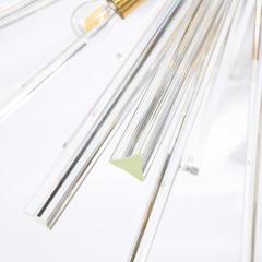 Modernist Handblown Translucent Murano Camer Glass Brushed Brass Sputnik - 2659604