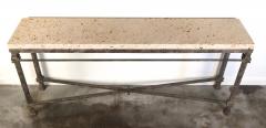 Modernist Iron Console Table 20th c  - 2717416