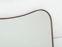 Modernist Italian 1950s Brass Shaped Grand Scale Mirror - 2511423