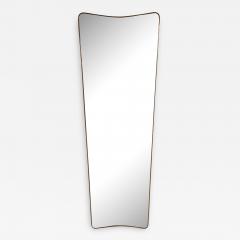 Modernist Italian 1950s Shaped Brass Mirror - 2450899