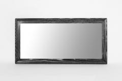 Modernist Limed Oak Rectangular Mirror C 1960s - 2924419