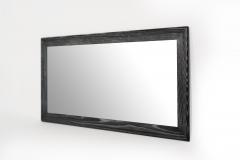 Modernist Limed Oak Rectangular Mirror C 1960s - 2924420