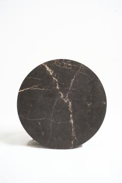 Modernist Marble and Nickel Side Table - 4218365