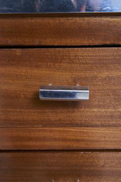 Modernist Nickel and Mahogany Desk - 4007457