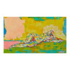 Modernist Nude Oil Painting by Uno The Birth of Venus - 4342667