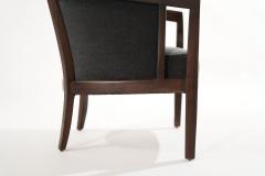 Modernist Oak Framework Lounge Chairs C 1950s - 2685464