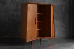 Modernist Oak Highboard Reconstruction Period France Circa 1955 - 4662648