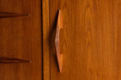 Modernist Oak Highboard Reconstruction Period France Circa 1955 - 4662652