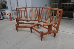 Modernist Oak Sofa by Guillerme et Chambron - 3507501
