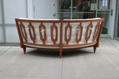 Modernist Oak Sofa by Guillerme et Chambron - 3507507