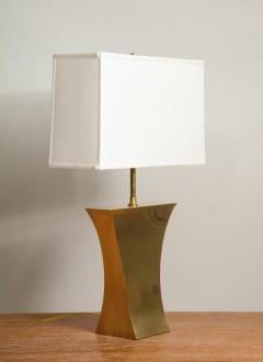 Modernist Pair of Brass Table Lamps - 2067287