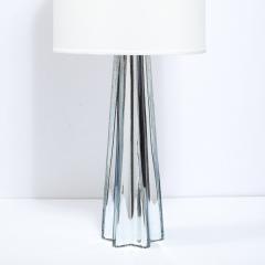 Modernist Pair of Handblown X Form Lamps in Handblown Murano Mercury Glass - 2551121