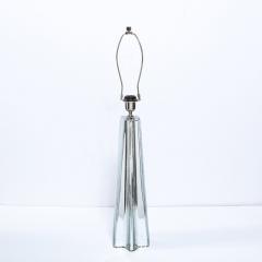 Modernist Pair of Handblown X Form Lamps in Handblown Murano Mercury Glass - 2551123